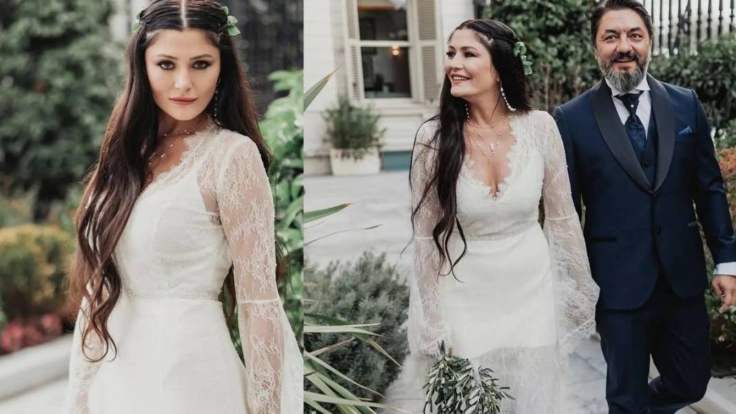 Yaprak Dökümü Ferhunde evlendi! Böyle gelinlik görmediniz, resmen beğeni butonlarını çökertti 5